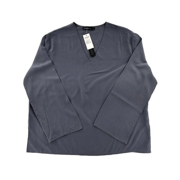 Zanzea Ladies Long Sleeve Blouse SIze XXL Gray Basic Everyday New With Tags - Picture 1 of 6